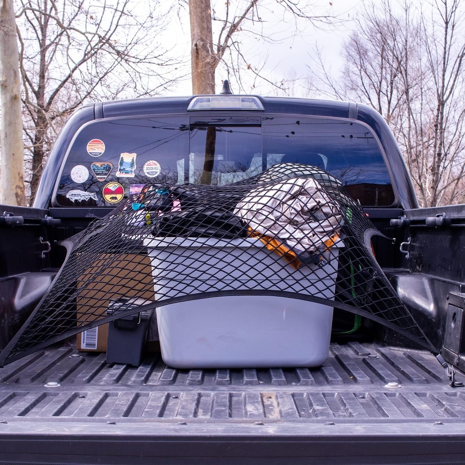 SHAARI Elastisches GepäCknetz, Faltbar, ReißFest, Geeignet Zum Sichern Von GegenstäNden Im Kofferraum MotorräDern Und Pickup-Trucks(Blue,200x300cm)