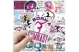 100PCS Gymnastics Water Bottle Stickers Laptop Computer Cellphone Luggage Stickers