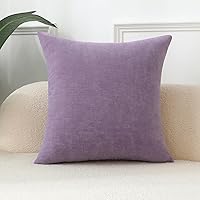 Vista 27 de Juego de 2 fundas de almohada decorativas de pana burdeos suaves y acogedoras, fundas de cojín cuadradas de chenilla para sofá, decoración de sala