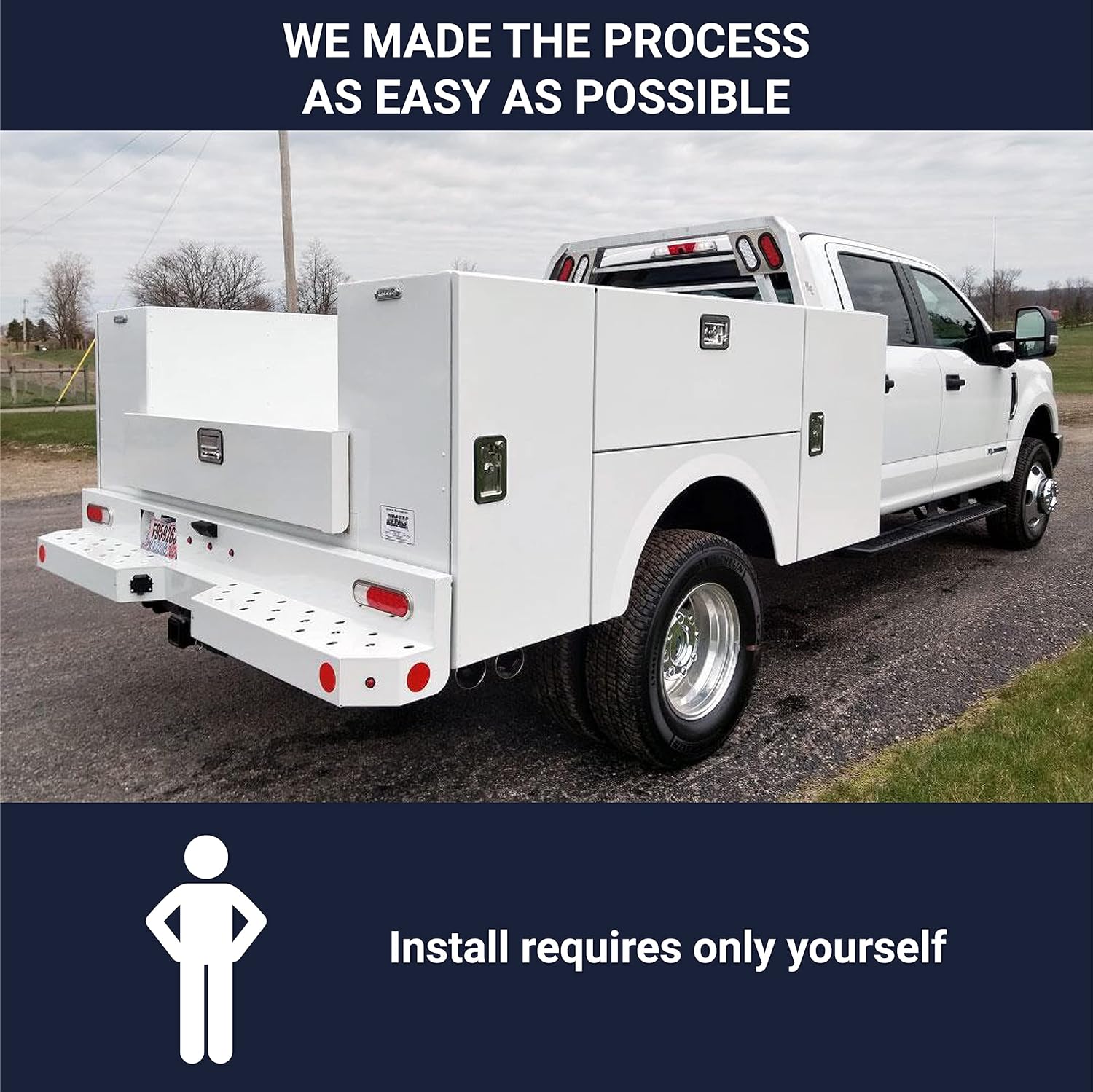 Stahl Truck Bodies - 184543 - Replacement Stahl Challenger ST Service Body (2012-Current) Door Hinge Kit