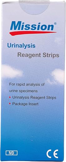 Olweldz Mission 2 Parameters Urinalysis Reagent 100 Strips
