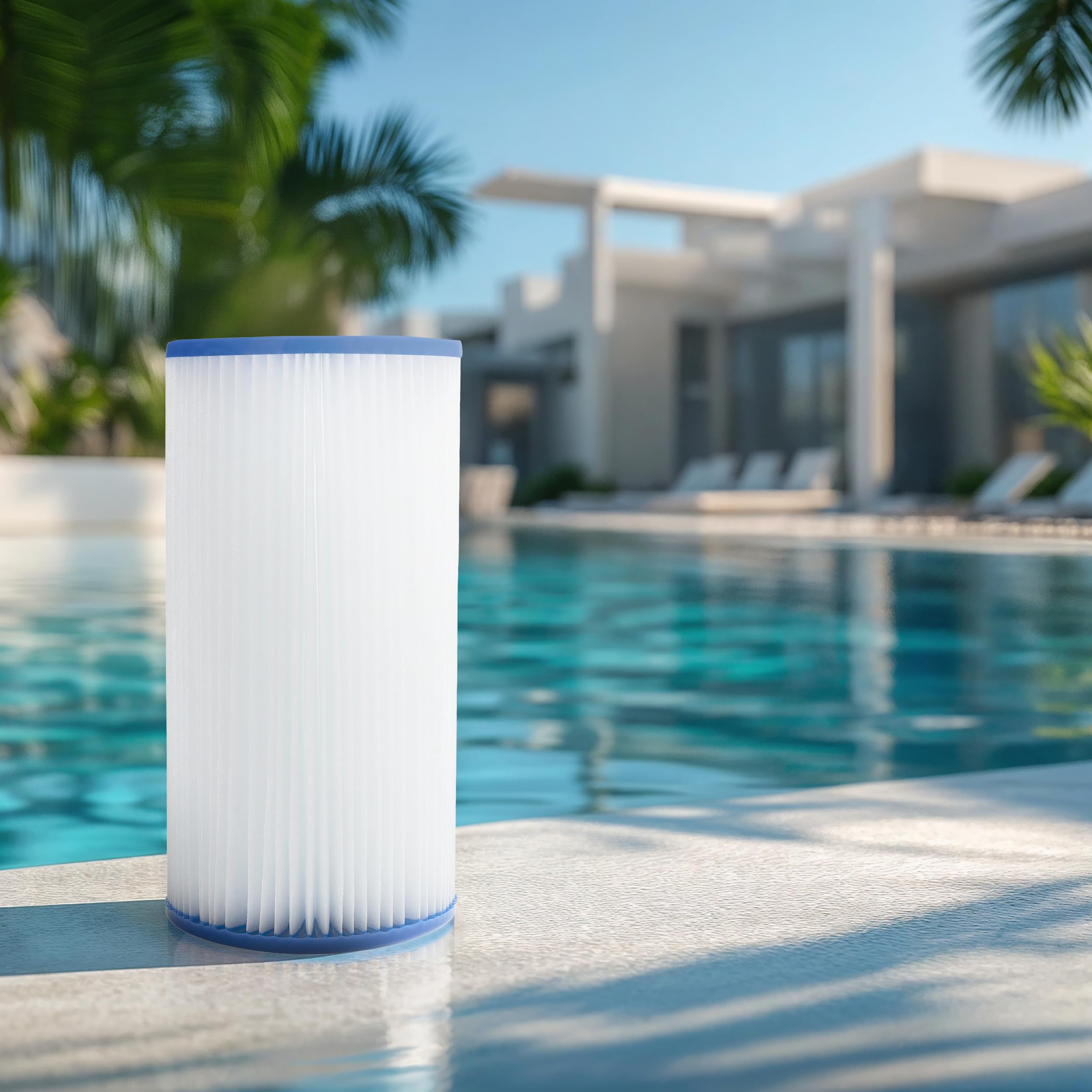 Sillar Cartuchos de Filtro para Piscina Tipo A – Pack de 6 Unidades, repuestos para Bombas de filtración Intex 28603/28604/28637, compatibles con Bombas y Cartuchos de Filtro Intex