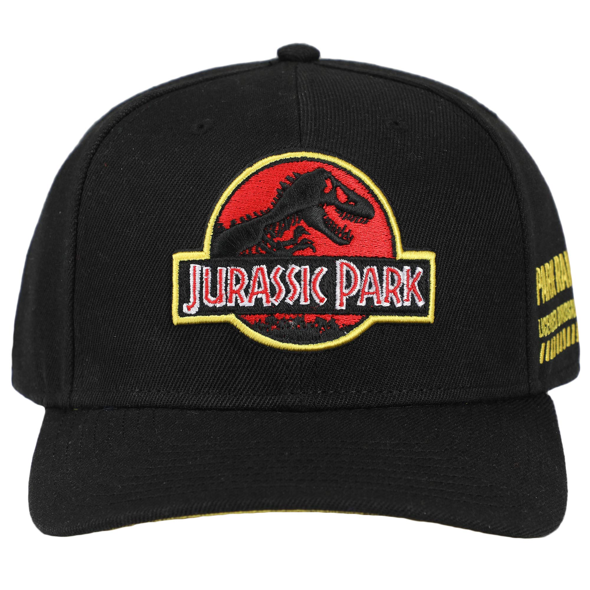 bioworldJurassic Park Embroidered Snap Back Black Dad Hat