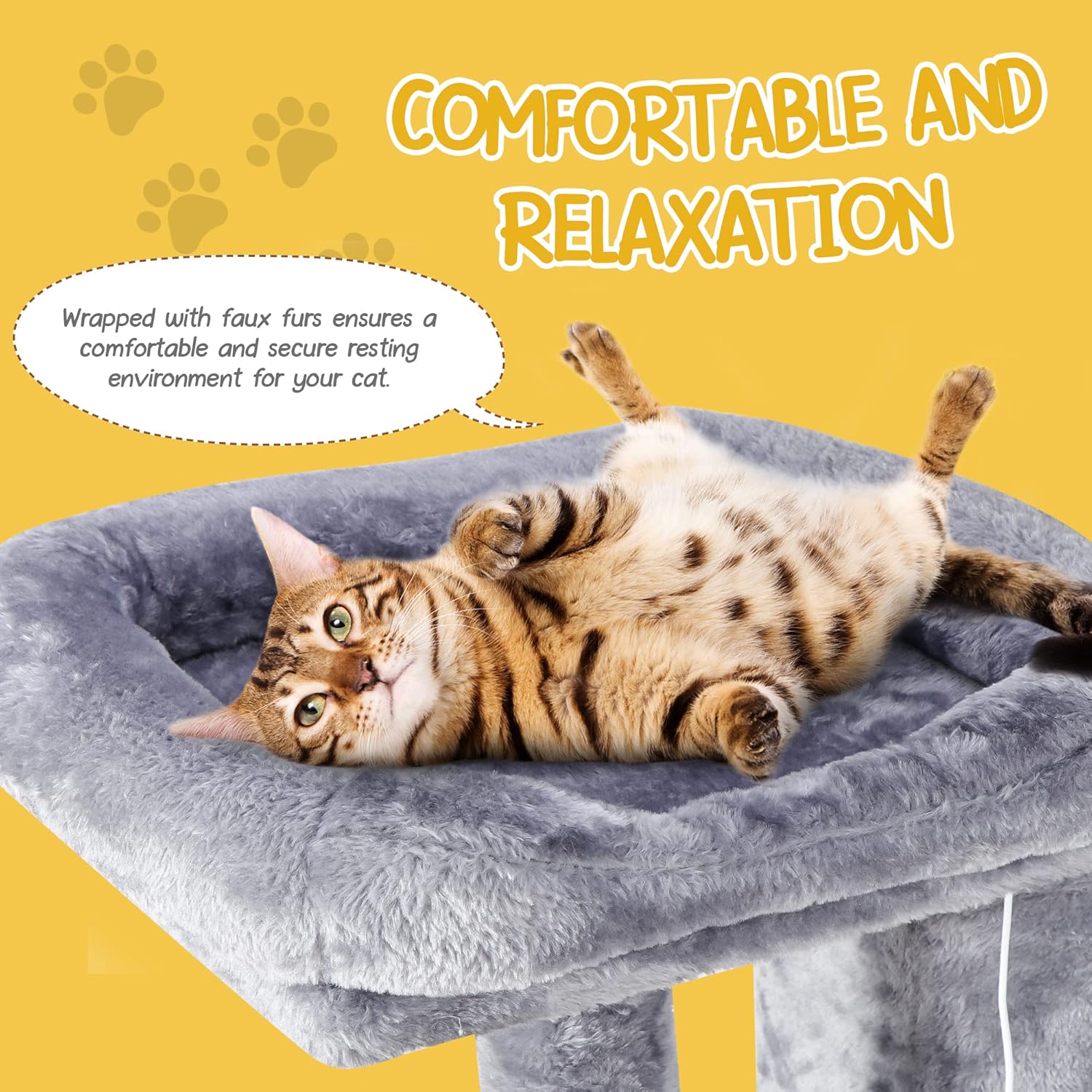 review Nova Microdermabrasion Cat Tree Cat Tower for Indoor Cats 57 Inch Cat Condo Cat Bed Furniture with Scratching Posts and Condo for Cats Kitten Activity Cente