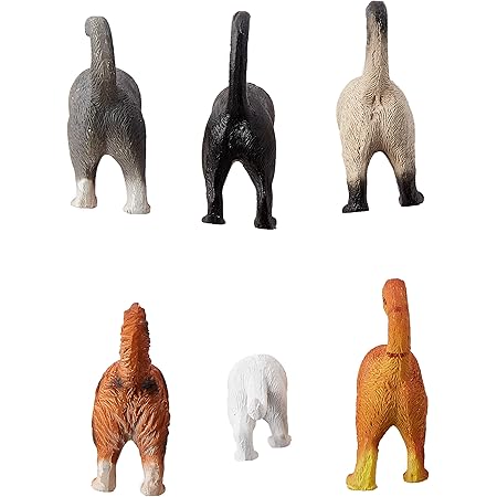 Fox Run Tail Magnets, 1 x 4.25 x 7.5 inches, Cat Butt