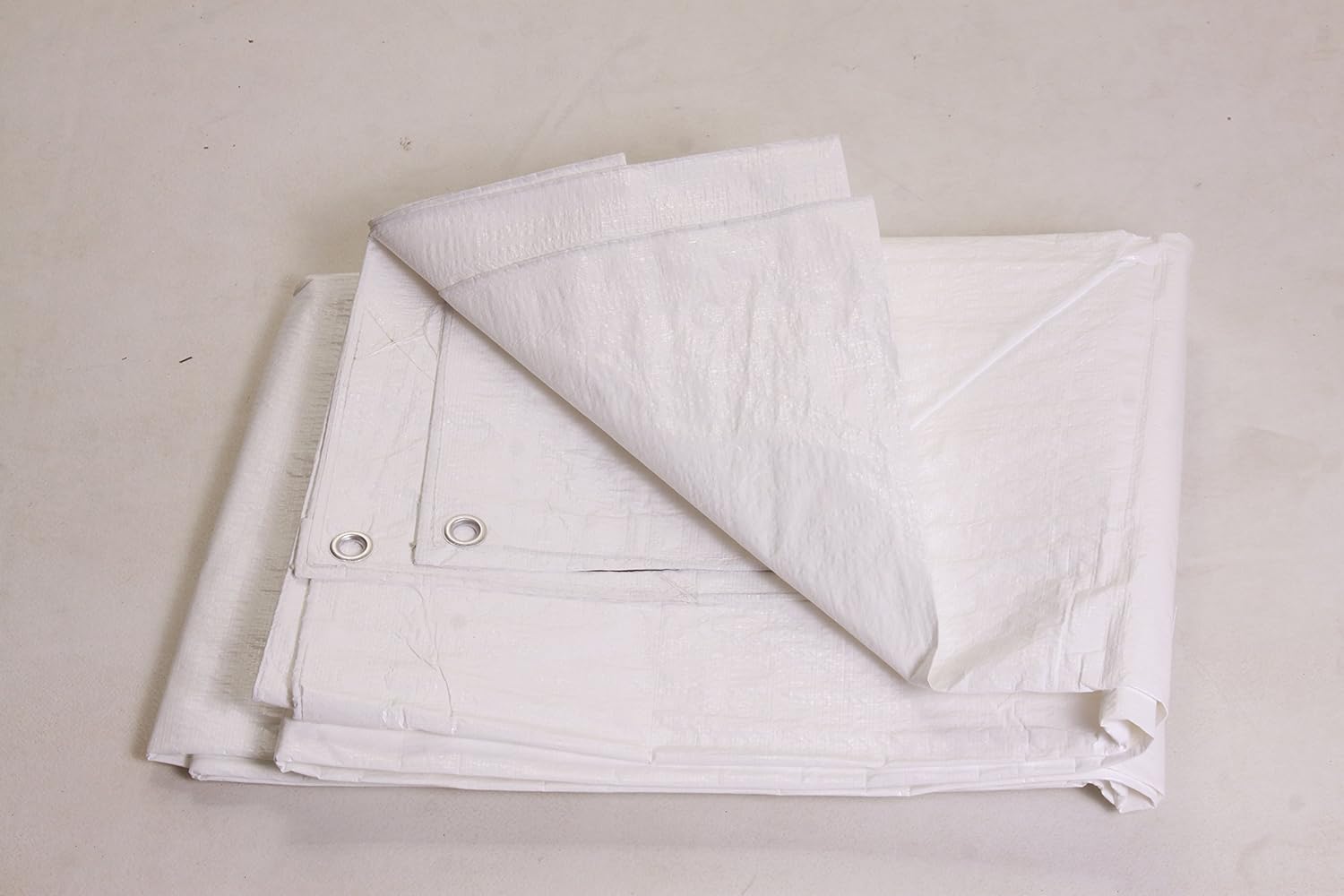 Flame Resistant Poly Tarp - 100% Waterproof, Washable & Rot Resistant (10x12)