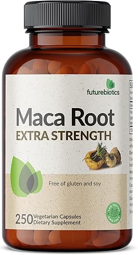 Miniatura 5 de Futurebiotics La raíz de maca extra fuerte apoya la energía, la resistencia y la salud reproductiva, sin OMG, 250 cápsulas vegetarianas