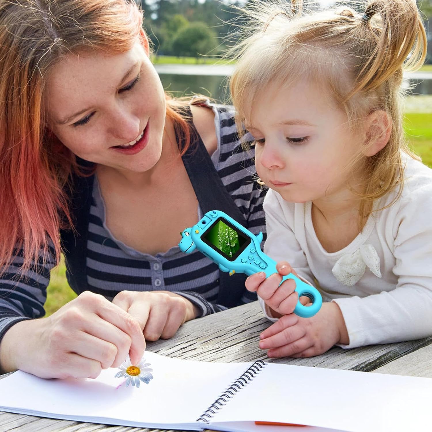 ポータブル顕微鏡,500倍 恐竜 HD顕微鏡 写真撮影 動画機能 搭載 | 科学教育玩具 充電式 野外研究学習ツール