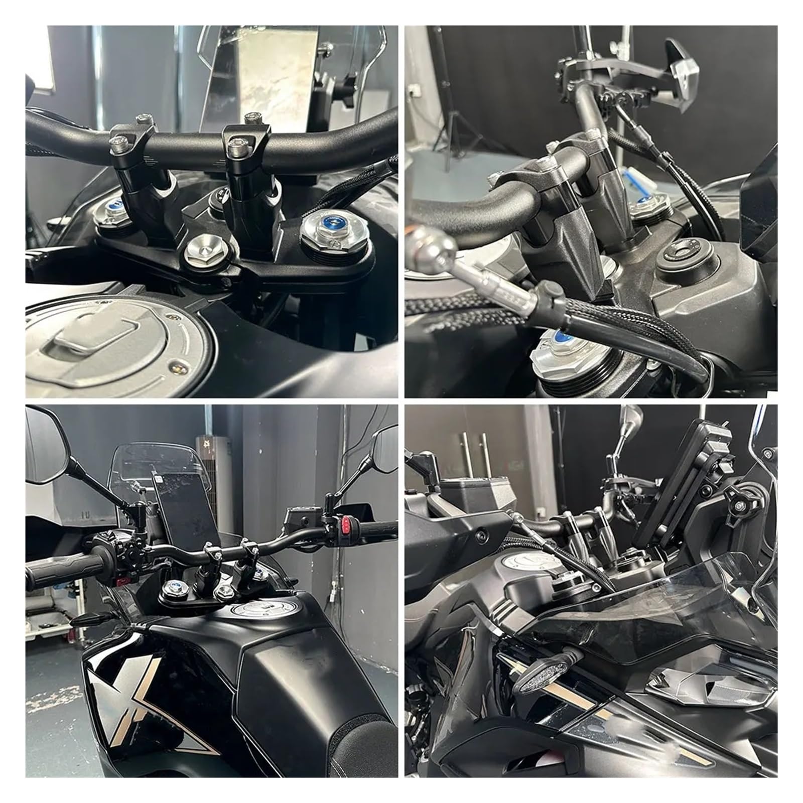 Riser per manubrio moto Riser manubrio da 20 mm per MT450 800MT per CF MOTO 450 800 MT MT-X 2021-2024 2025 800MT-X 450MT Blocco di rialzo per montaggio su barra da 28 mm