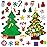 Max Fun DIY Felt Christmas Tree for Toddlers with 49 Christmas Ornaments + Tic-Tac-Toe Games for Kids Wall Hanging Christmas Decorations Felt Craft Kits for Xmas Party Favors