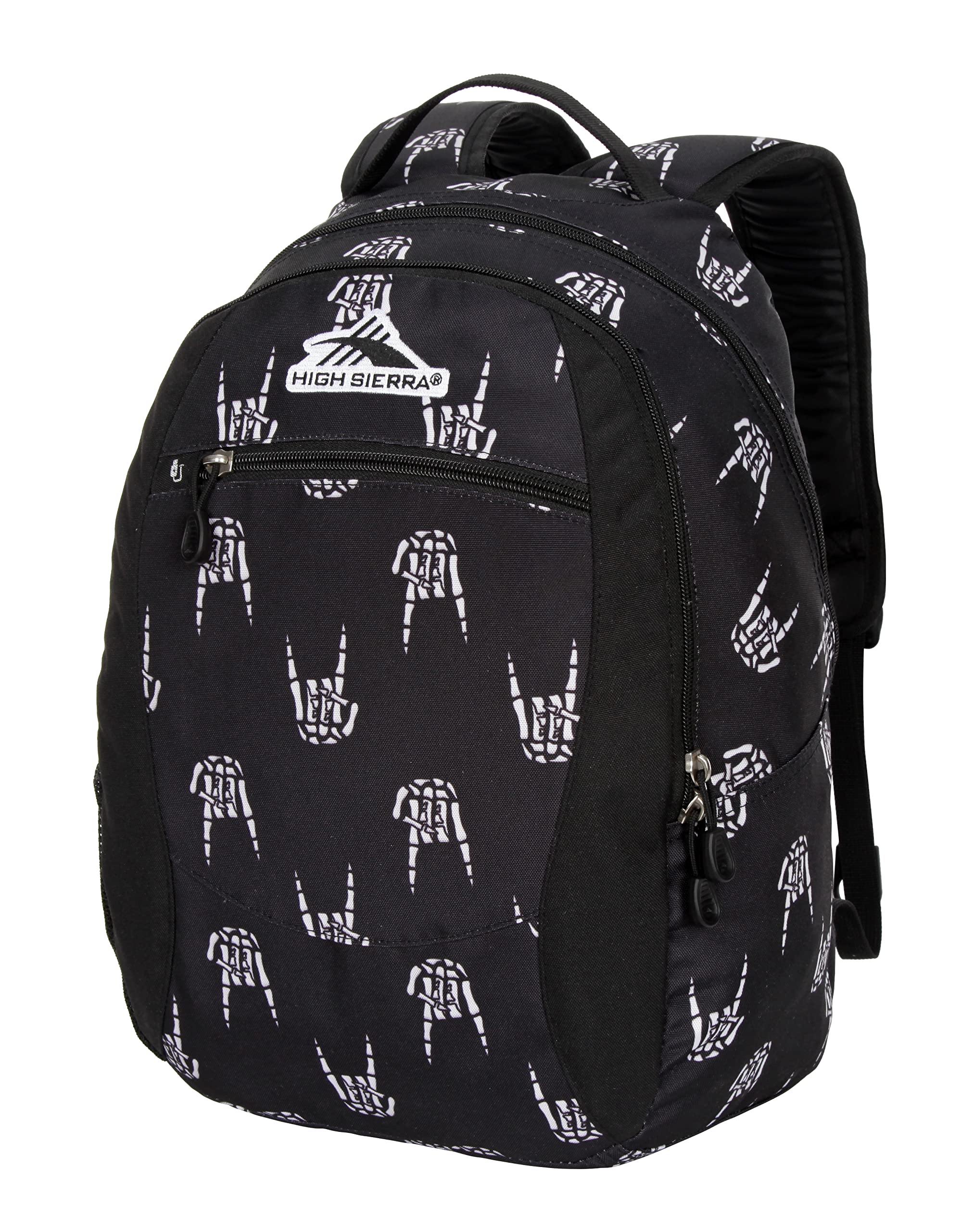 High Sierra Curve Daypack Backpack Rock On Black, M