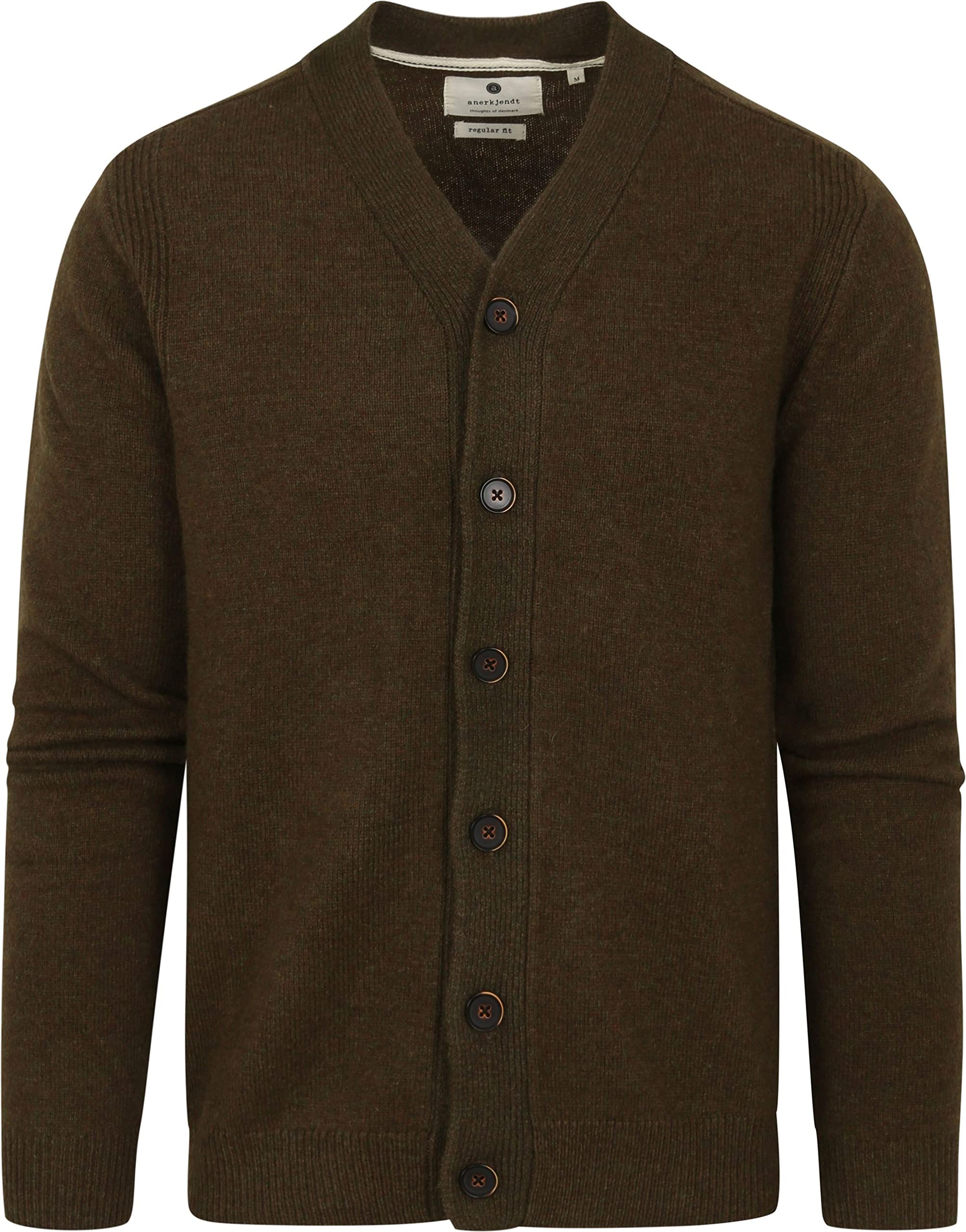 Anerkjendtcardigan aksvend wool dark green - men - clothes - fashion
