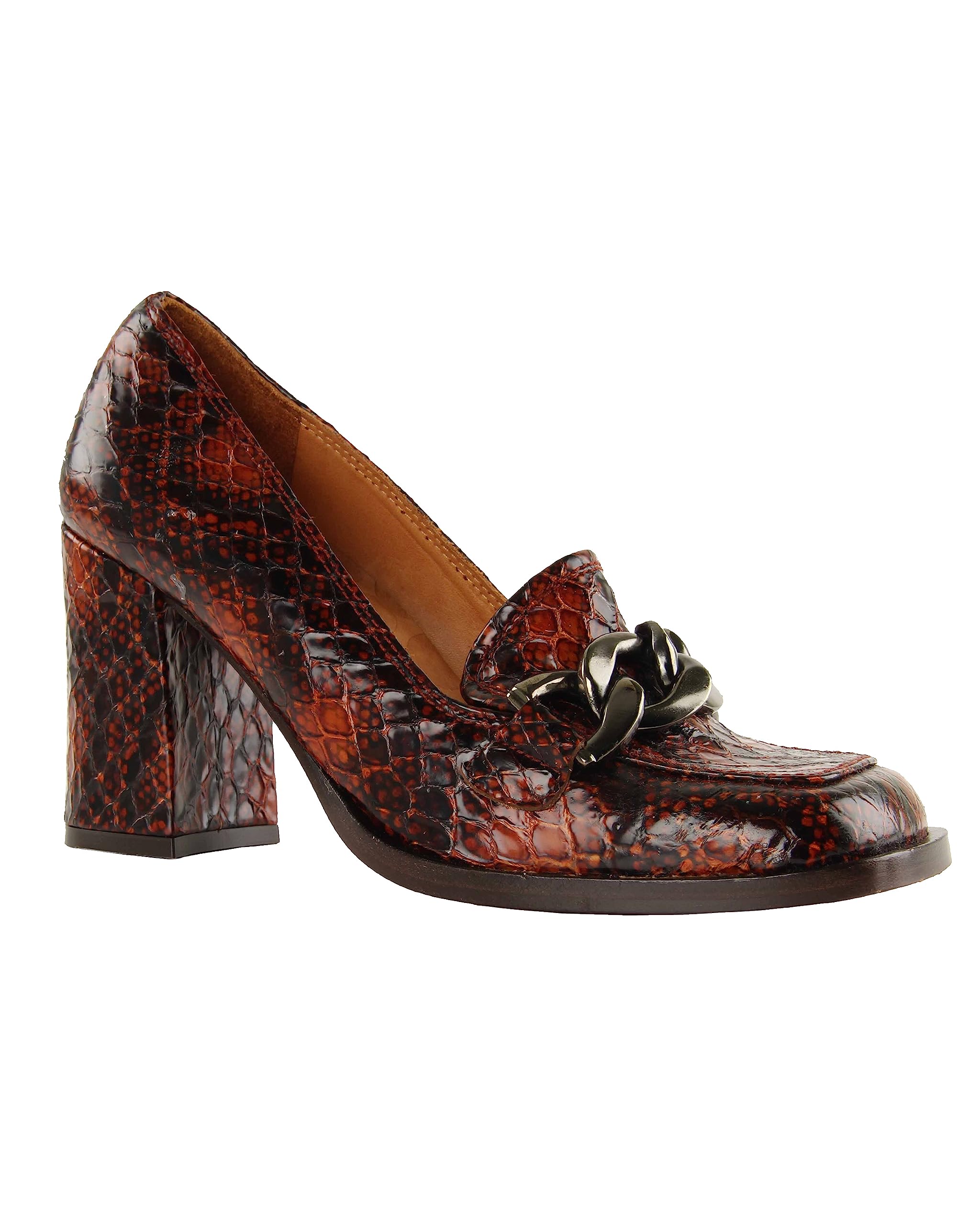 Chie MiharaWomen's XANCO38.5 Pump, Burgundy, Black, 38.5 EU, Burgundy Black, 38.5 EU