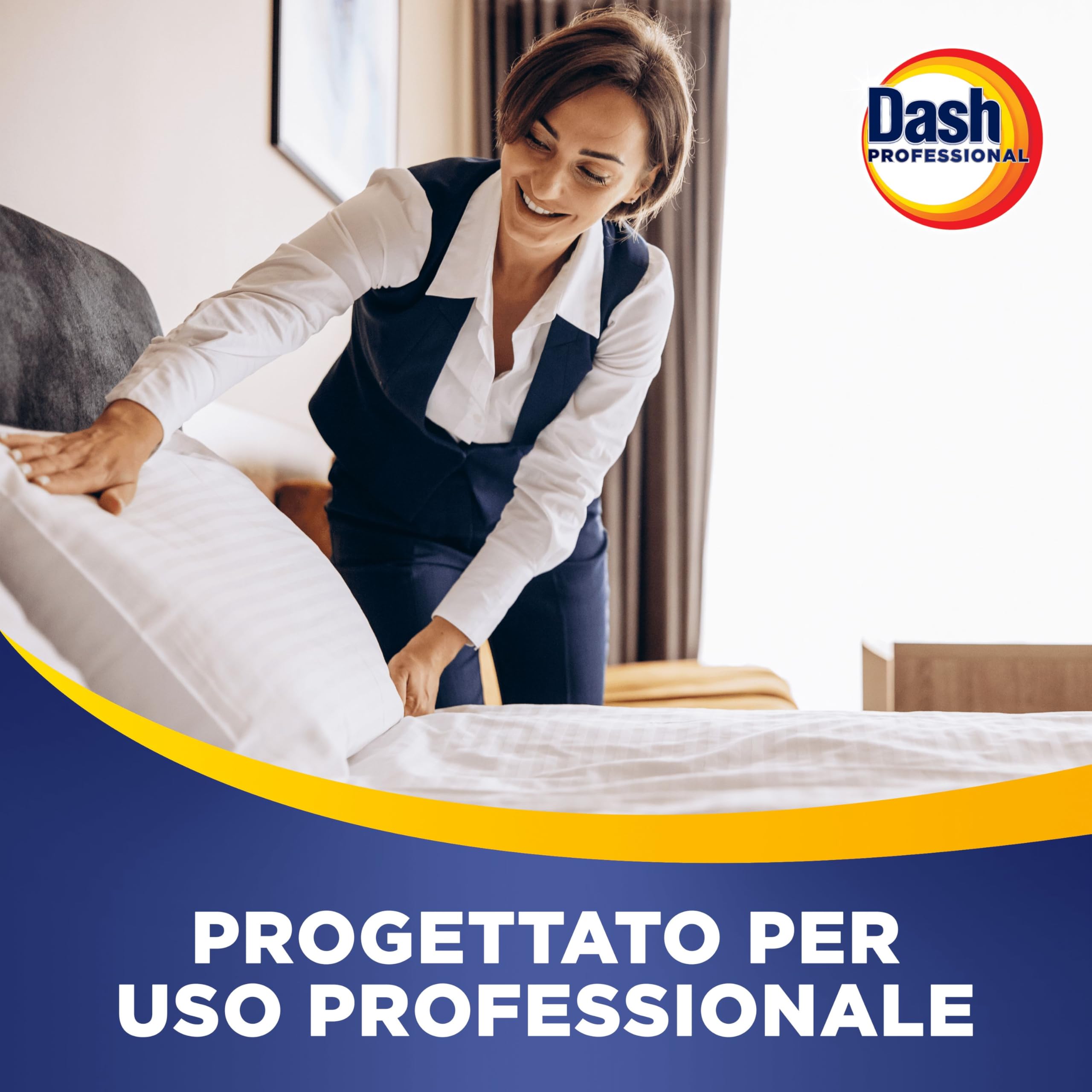 Dash Professional Detersivo Liquido Per Bucato Classico, 110 lavaggi, 4.95l, Efficace su tutti i tipi di macchie grasse, Per uso professionale