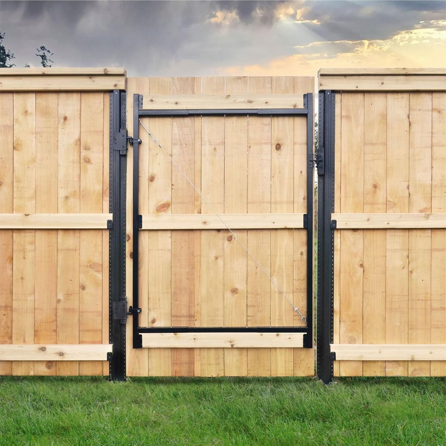 Adjust-A-Gate Steel Frame Gate Kit, 36"-60" Wide Opening Up To 7' High (4 Pack)
