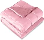 Bare Home Weighted Blanket Full or Queen Size 12lb (48" x 72") for Adults and Kids - All-Natural 100% Cotton - Premium Heavy Blanket Nontoxic Glass Beads (Grey, 48"x72")
