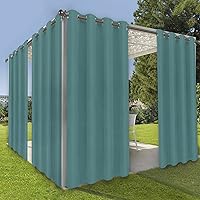 Vista 36 de OutdoorLines Cortinas impermeables para interiores y exteriores para patio – Panel de cortina de privacidad y bloqueo solar con ojales, resistente a