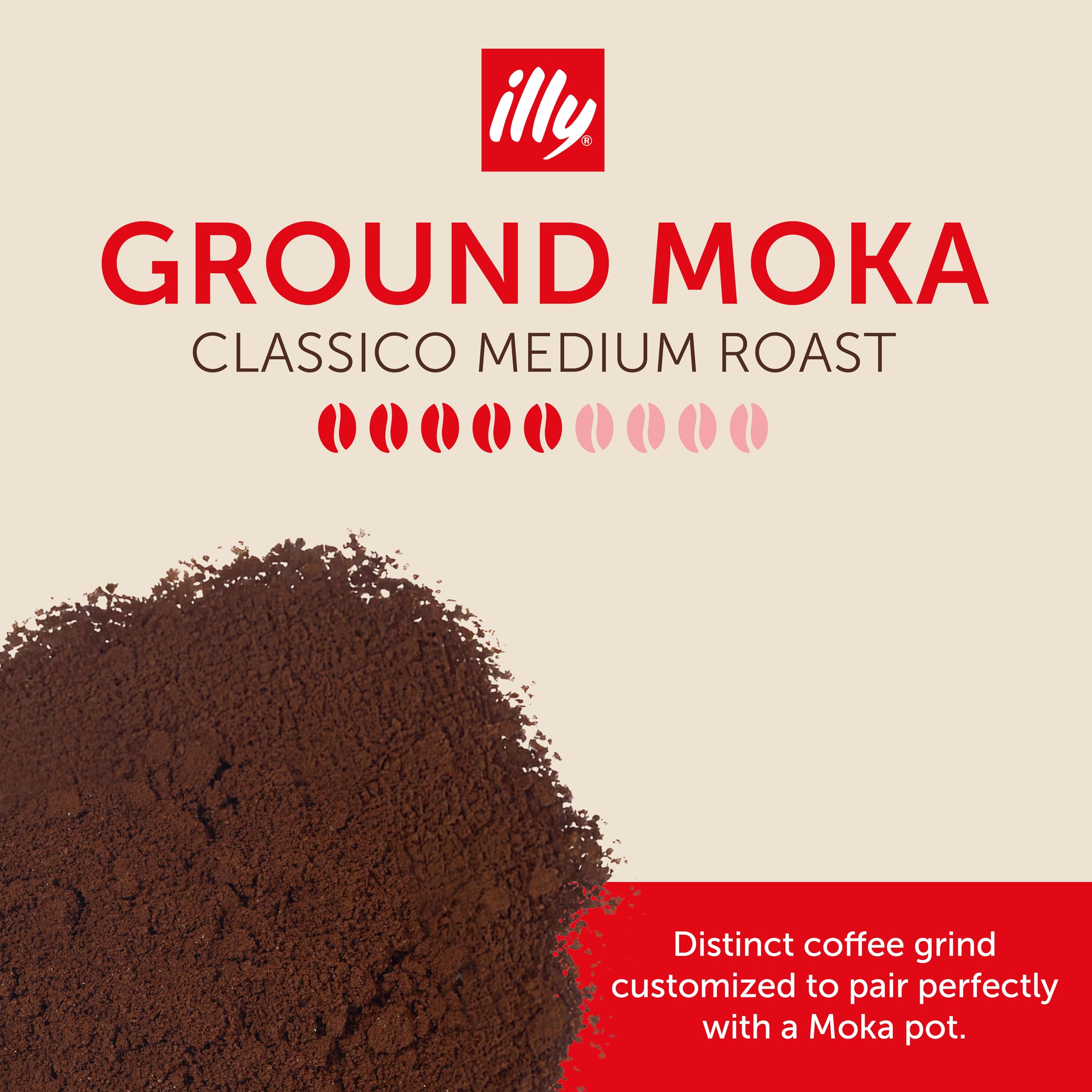 illy Kawa mielona do garnków na kubki CLASSICO palona, 100% Arabica z nutami kwiatu pomarańczy i jaśminu, miękki i słodki smak, 12 opakowań po 250 g (łącznie 3 kg)