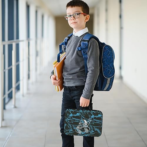 Miniatura 8 de Clastyle Gamer - Lonchera térmica para niños, bolsa térmica grande para niños, para picnic, escuela, lonchera, monopatín