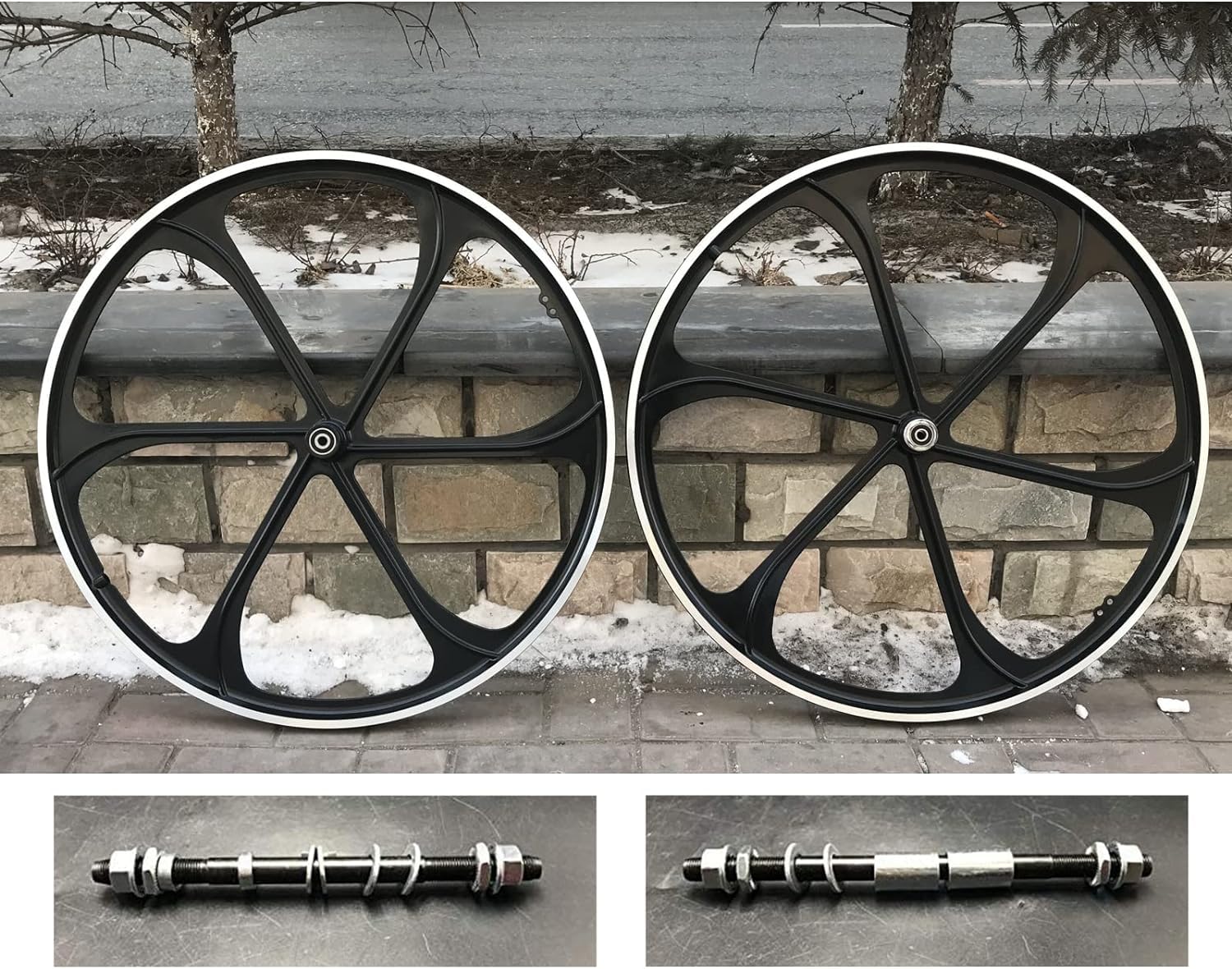 Mountain Bike Rims 26 Inch 10 Spokes Mag Wheel Set Rims Front