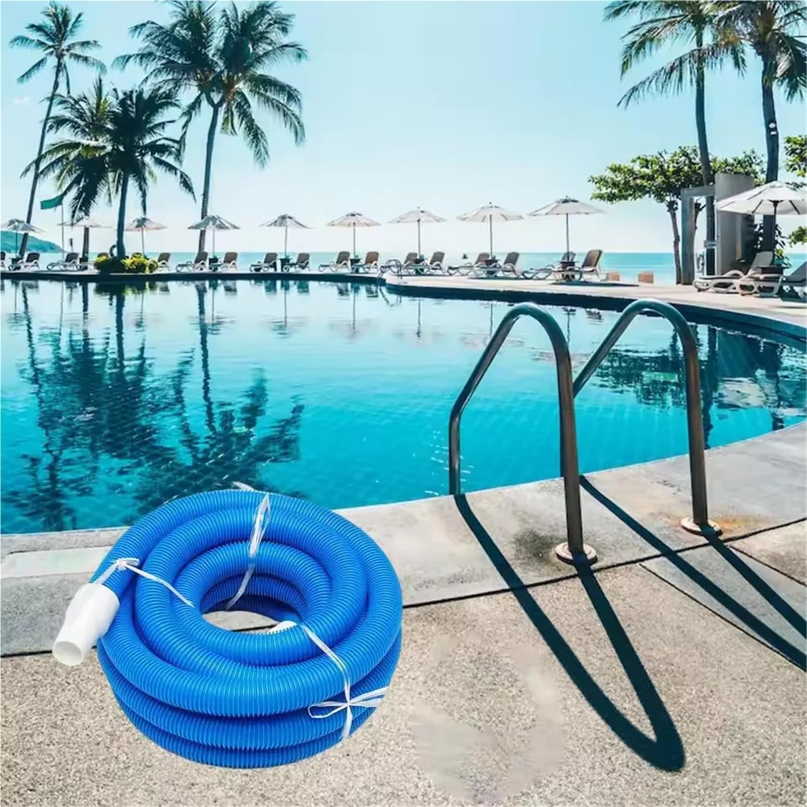 Manguera de PE for aspiradora piscina (1 unidad): flexible y resistente al desgaste, ideal for un mantenimiento limpieza eficientes Para Uso Diario en Piscinas y Spas(9 m)
