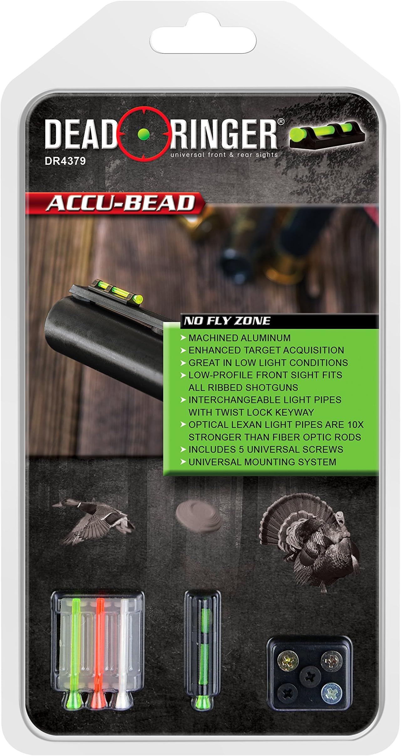 Dead Ringer Universal Shotgun Sight Accu-Bead, Low Profile, Easy Install