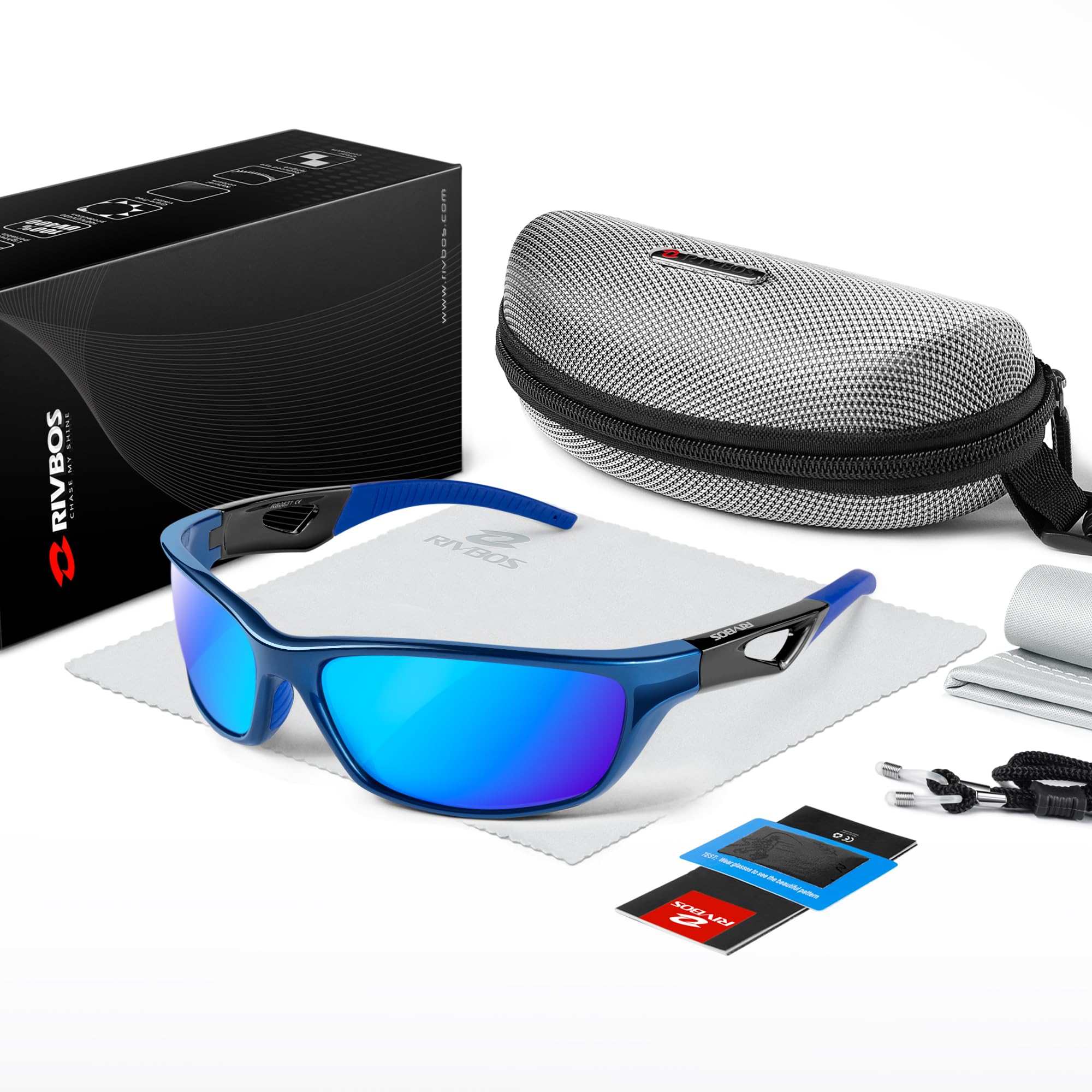 Amazon.co.jp: RIVBOS 偏光スポーツサングラス ドライビング