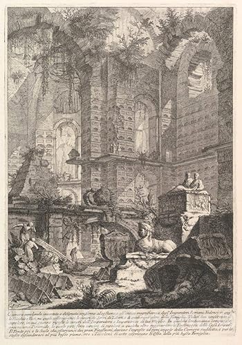 Histórico Pictórico Art Print Cámara sepolcrale inventata e disegnata conforme al Costume  Artista Giovanni Battista Piranesi  Creado c1750