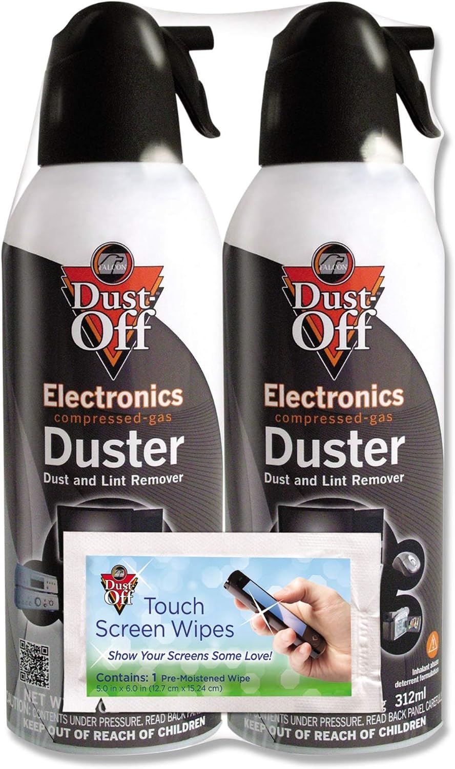 Dust-Off Disposable Compressed Gas Duster, 10 oz Cans, 2 Pack