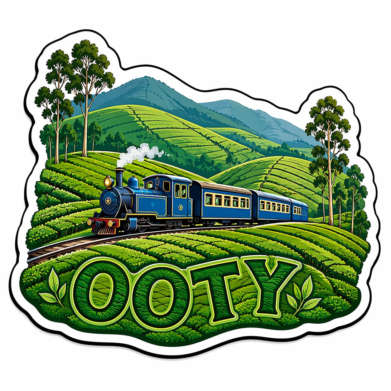 Munnar Fridge Magnet - Wooden Souvenir Gift -30 Munnar Fridge Magnet - Wooden Souvenir Gift -30