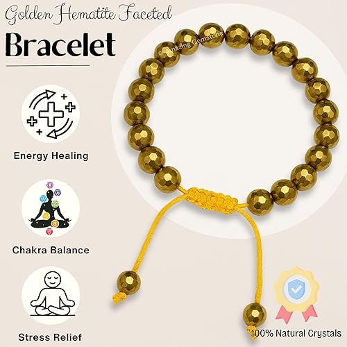 Miniatura 10 de Tiendaite Bracelet for Women Men's Gifts - Protection Healing Crystal Bracelet - 8mm Gemstone Beaded Adjustable Bracelet Pulseras Para Hombres Mujer