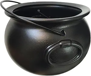 GiftExpress 8" Black Cauldron Kettle, St Patrick's Cauldron Pot of Gold, Cauldron Halloween Decor