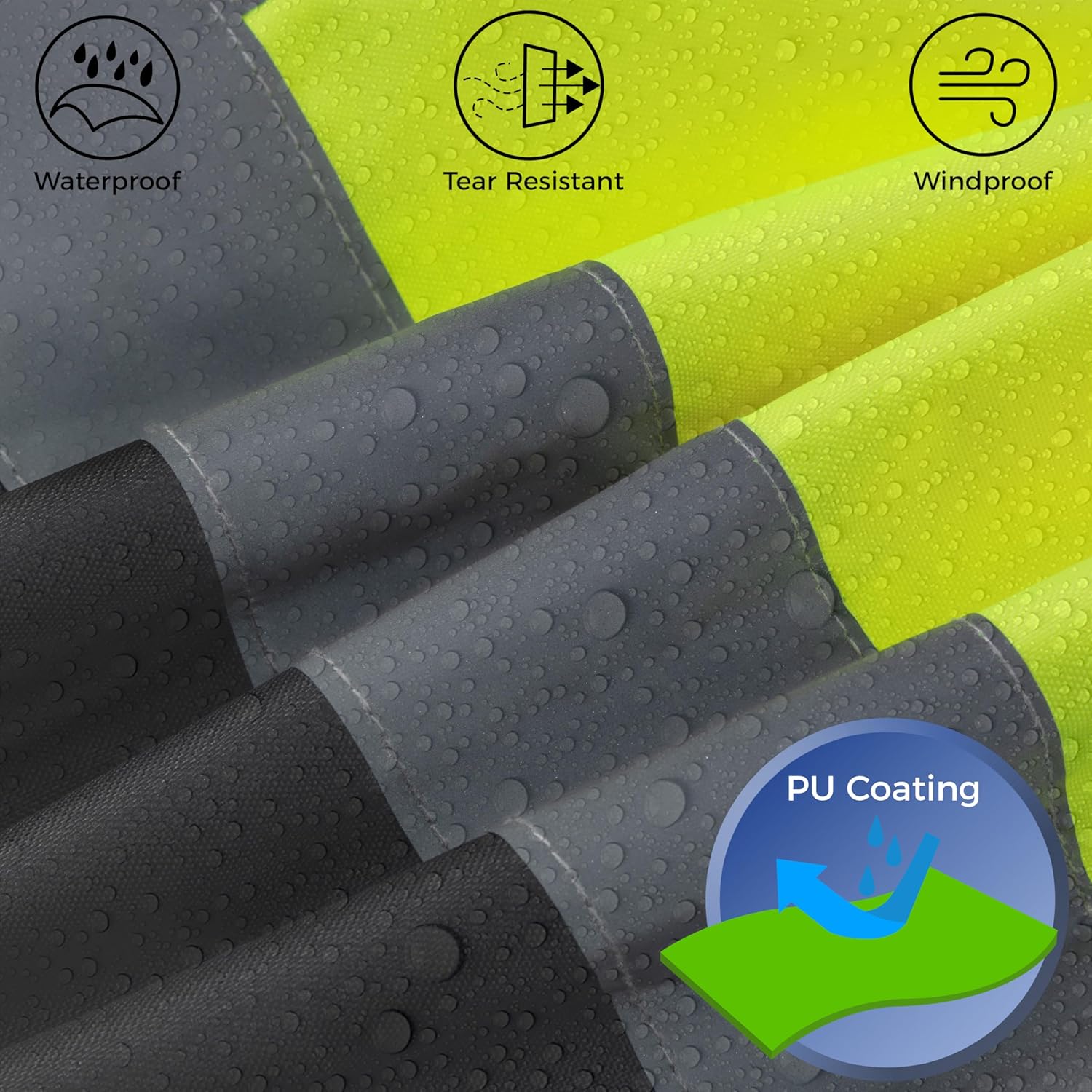 Ubon High Visibility Winter Safety Jackets for Men, Waterproof Reflective Hi Vis Construction Worker Jacket for Cold Weather - Image 8