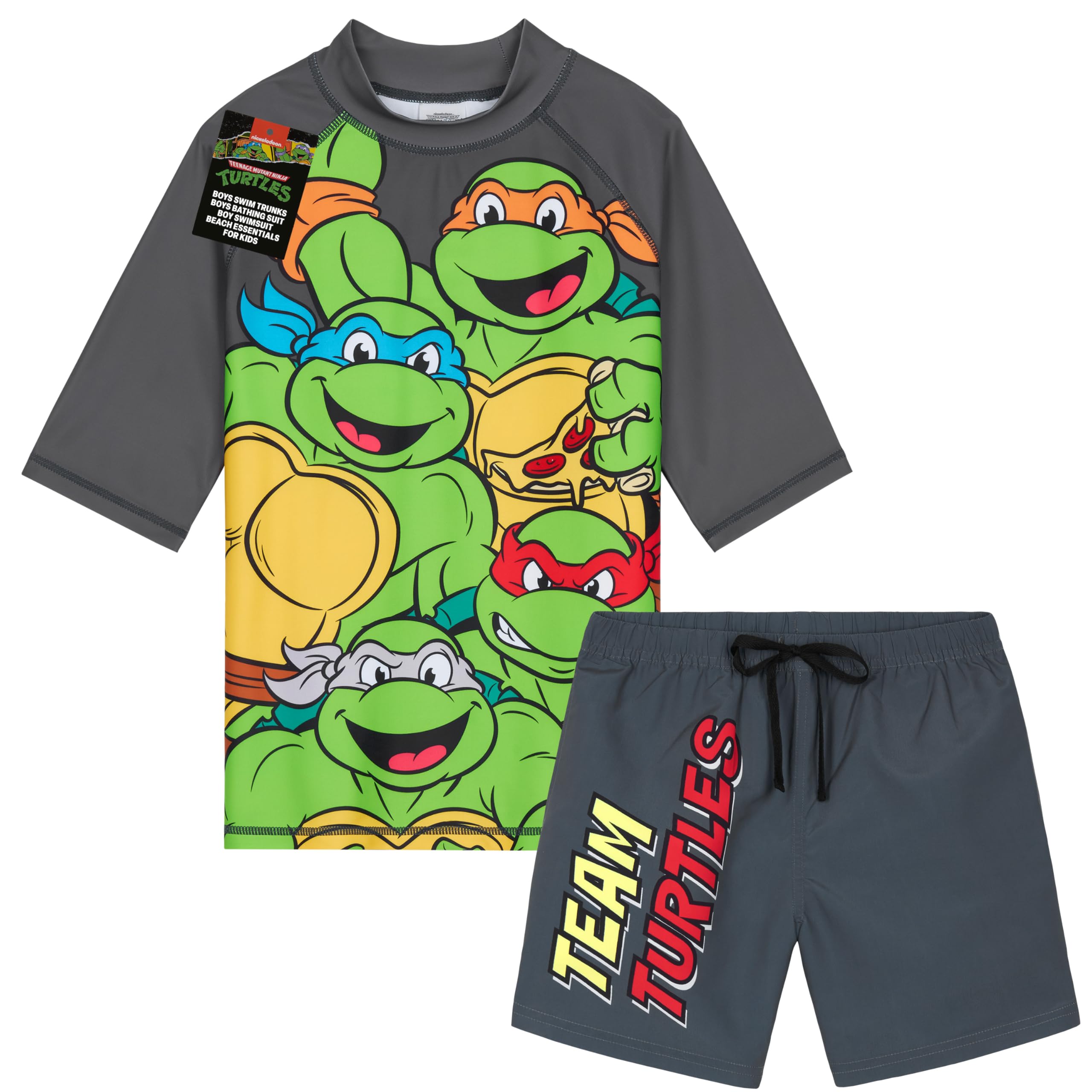 Get Trend Conjunto de Bañador Niño Bañador Natacion Adolescente Set de Baño 2 Piezas con Camiseta y Pantalones Cortos