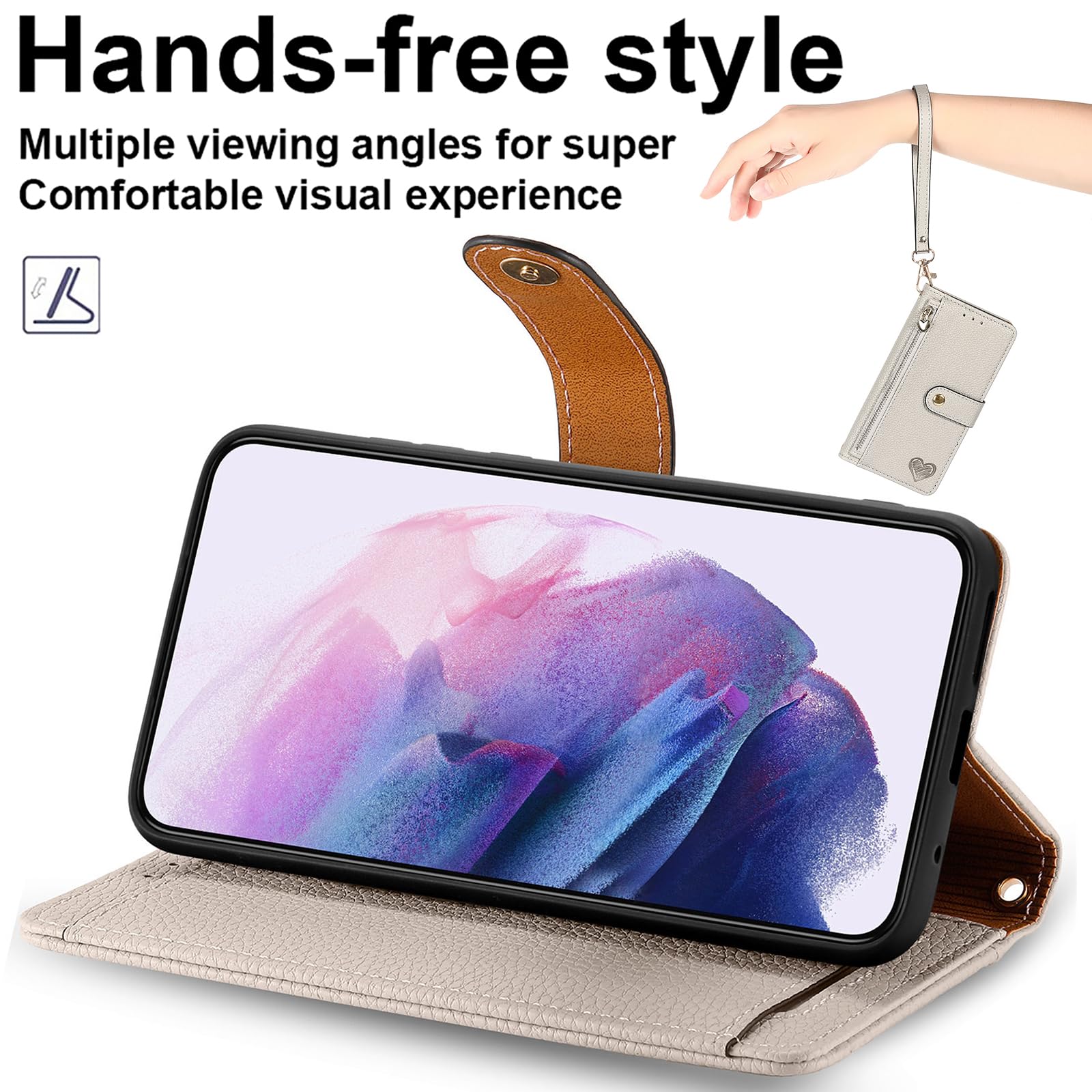JIUNINE Cover Per Ulefone Note 16 Pro, Custodia Libro In Pelle
