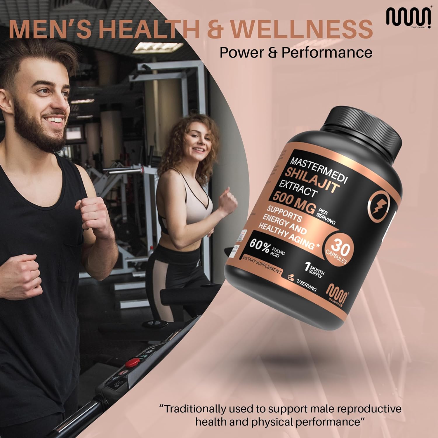 MasterMedi Shilajit 500mg – Himalayan Extract Standardized to Fulvic Acid – Energy, Stamina & Vitality Support – 30 Vegan Capsules – Non-GMO, Gluten-Free, No Fillers - Image 7