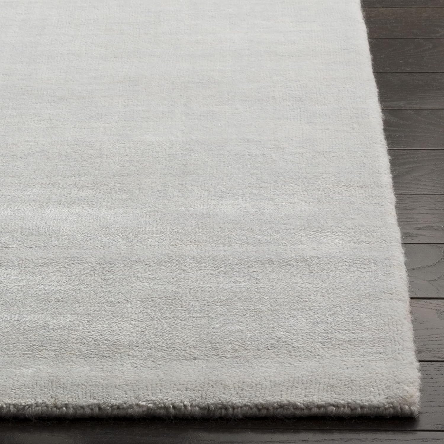 SAFAVIEH Mirage Collection Area Rug - 9' x 12', Silver & Grey, Handmade Modern Viscose, Ideal for High Traffic Areas in Living Room, Bedroom (MIR801A)
