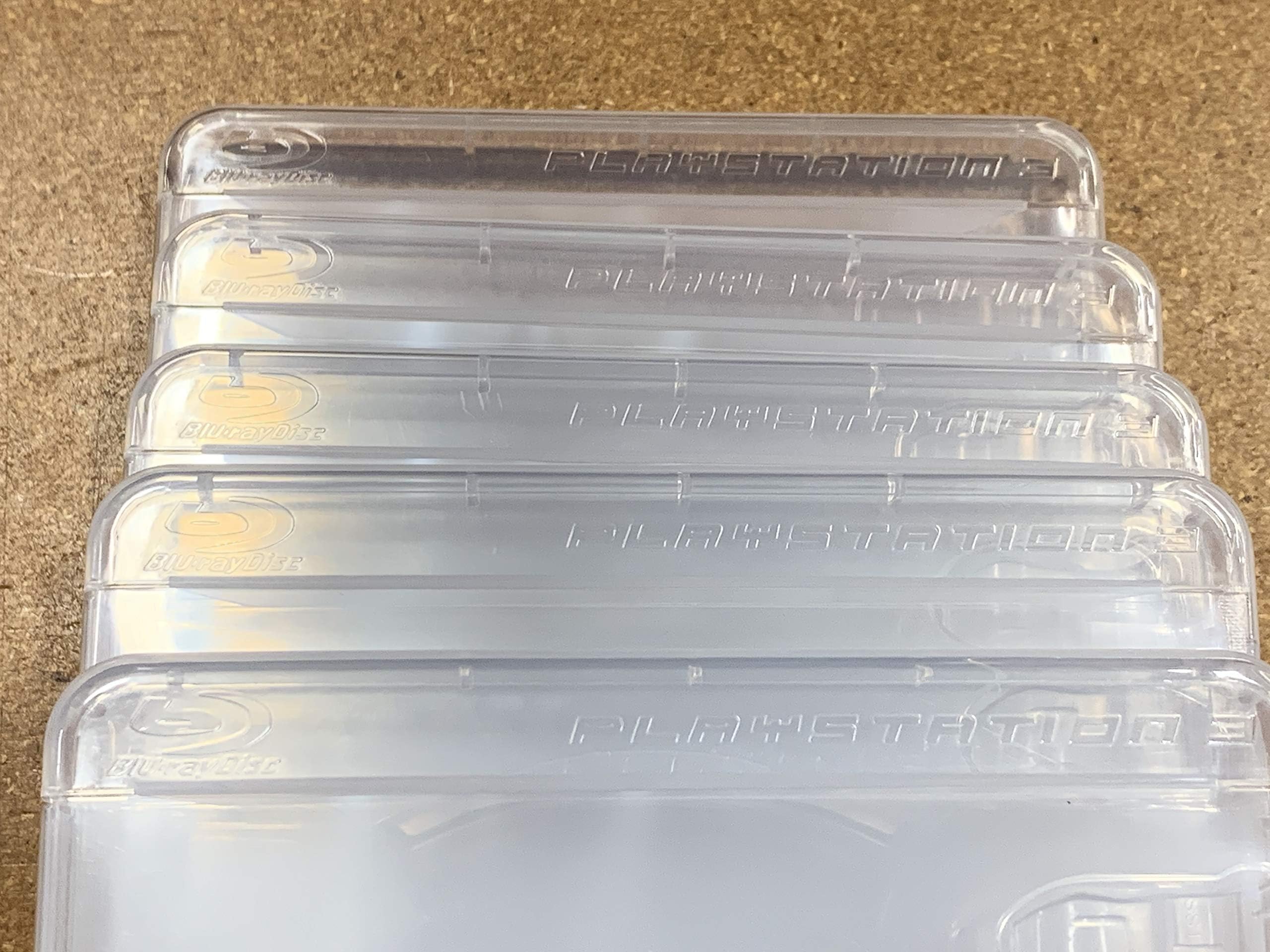 Pack of Five (5) Original Playstation 3 Replacement Game Cases w/ PS3 Logos