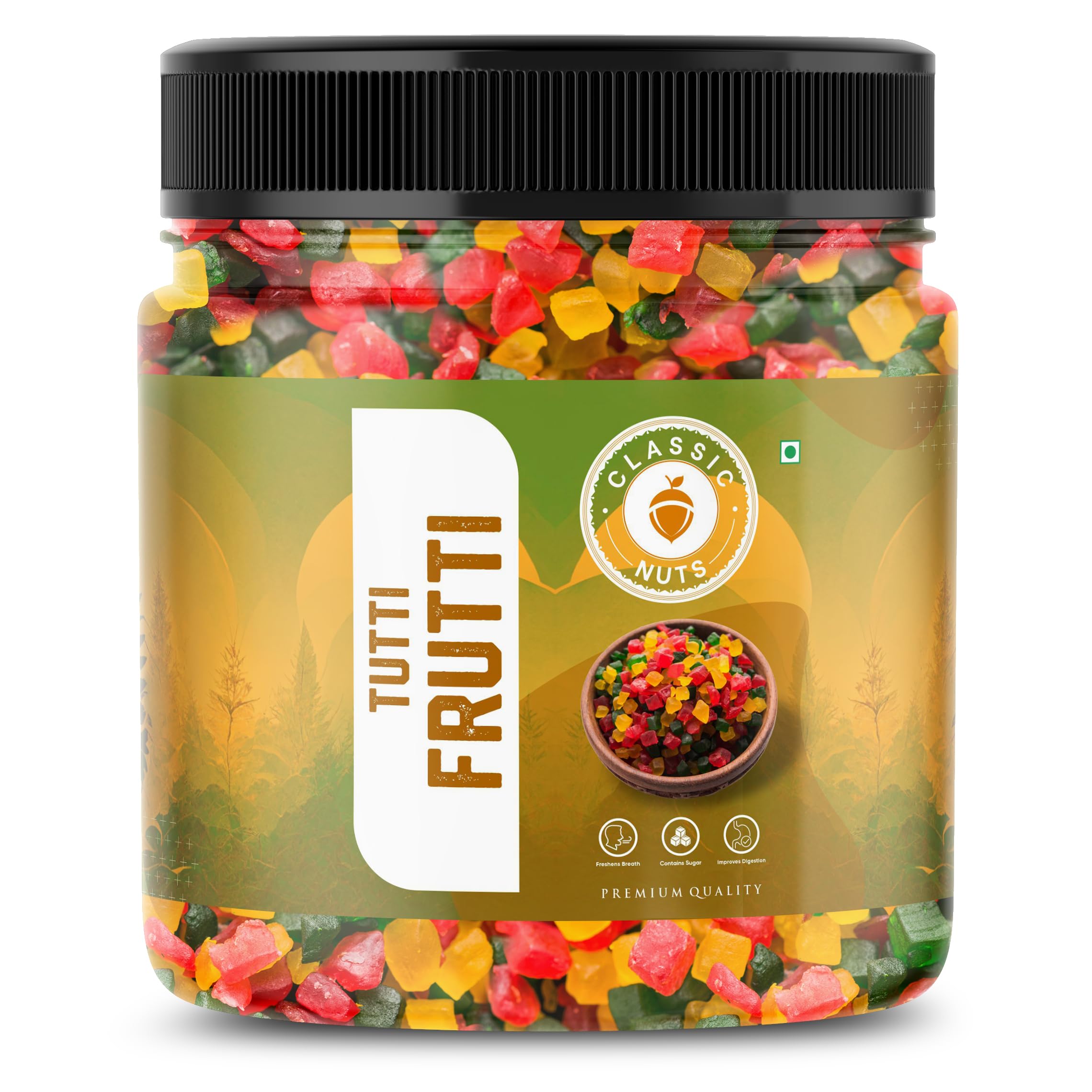 Classic Nuts Tutti Frutti | Cherries | Tooty Frooty Mix | Tooty Fruity | Cherry Sweet Toppings (250g)-image-10