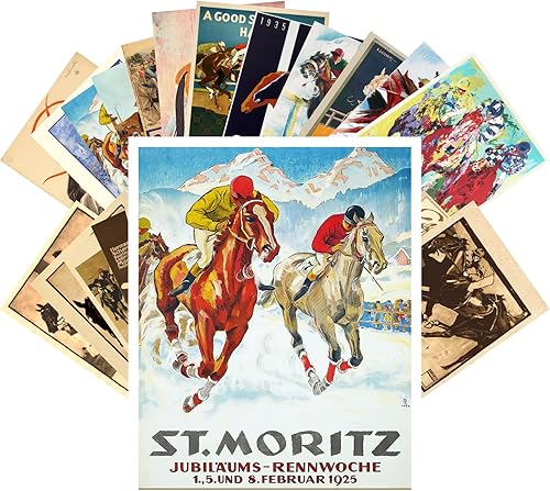 Postales Vintage 24 piezas Vintage Cabaret Dance Viariete Show Carteles Art Deco