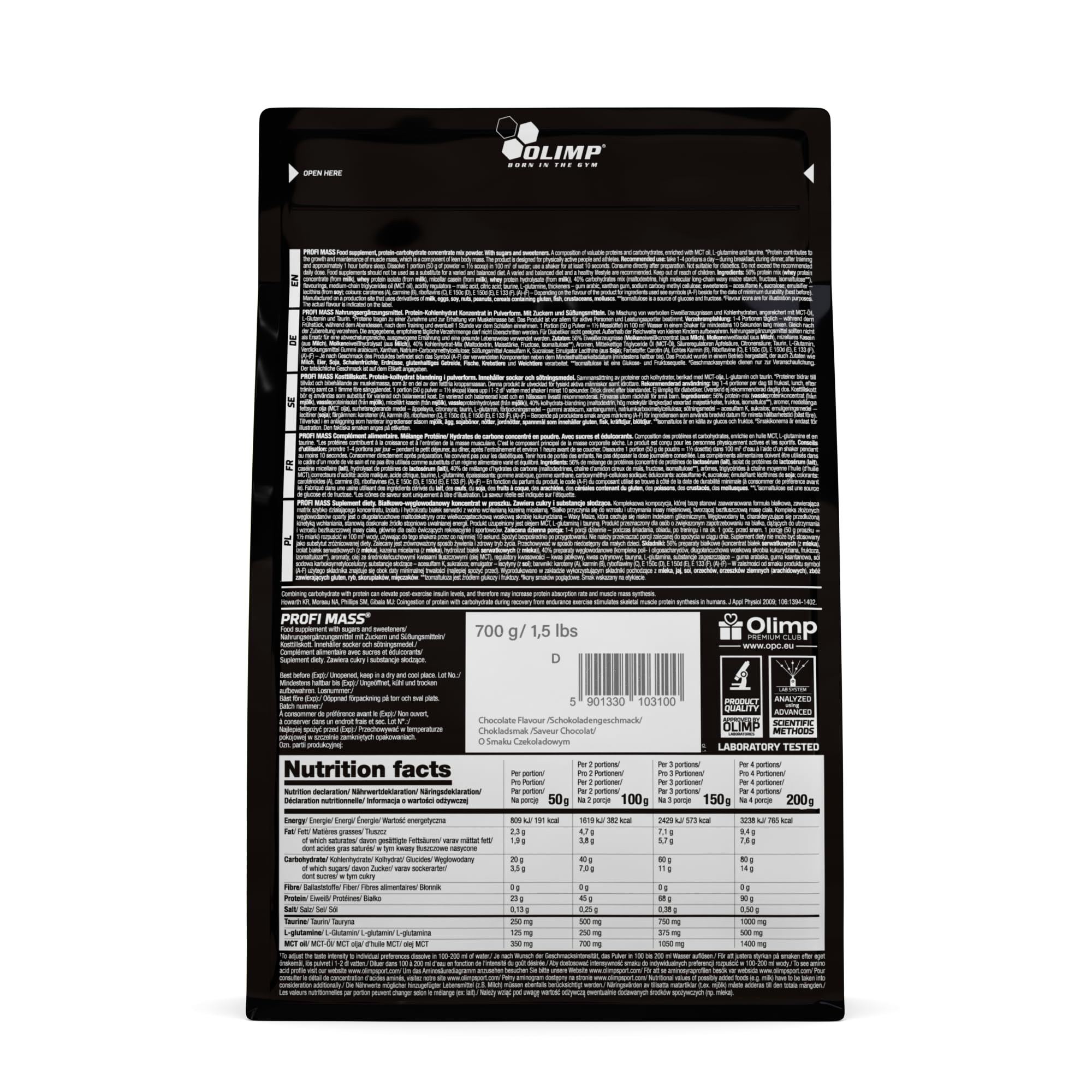 Olimp Profi Mass 700g Czekolada