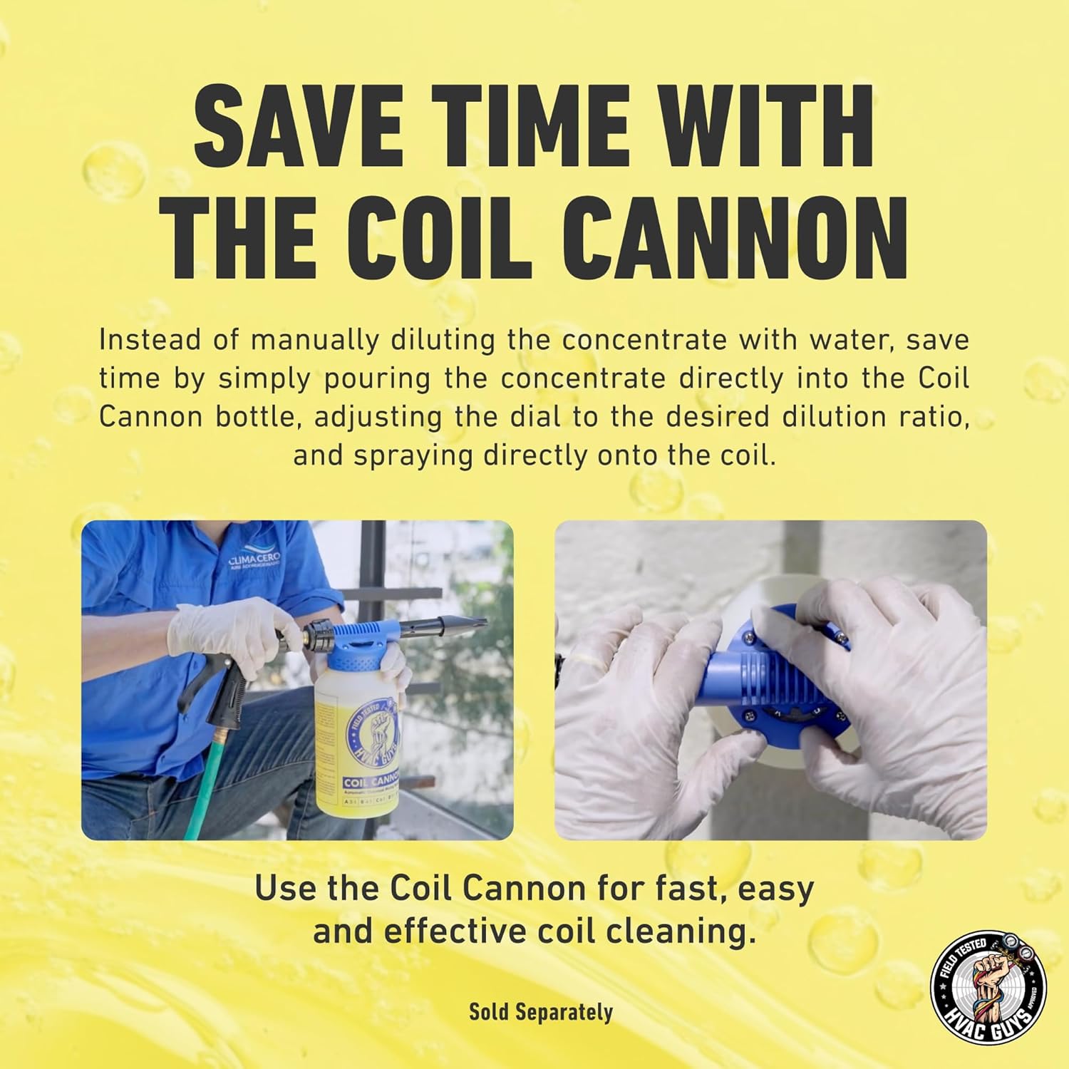 Leak Saver HD Power AC Coil Cleaner for All Condensers & Evaporators | No Rinse Evaporator Coil Cleaner | 4:1 to 10:1 Dilution Ratio - 1 Quart (4-Pack)