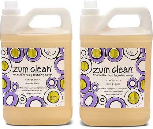 Zum Clean Laundry Soap - Lavanda - 64 onzas líquidas (paquete de 2)