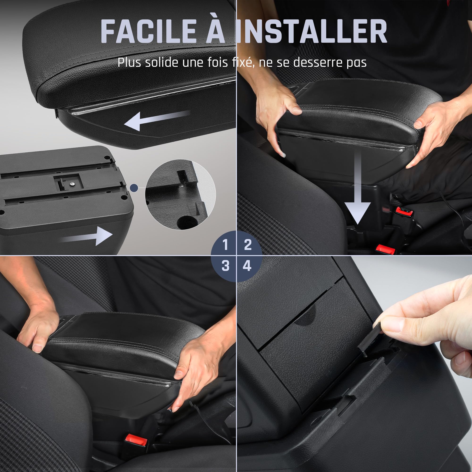 Accoudoir Voiture pour Honda Fit Jazz 2009-2013