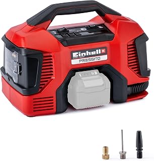 Einhell Power X-Change Cordless Air Compressor - 3-in-1: High-Pressure Pump, Low-Pressure Inflator and Low Pressure Suction / Deflating - PRESSITO Solo Portable Air Compressor (Battery Not Included)