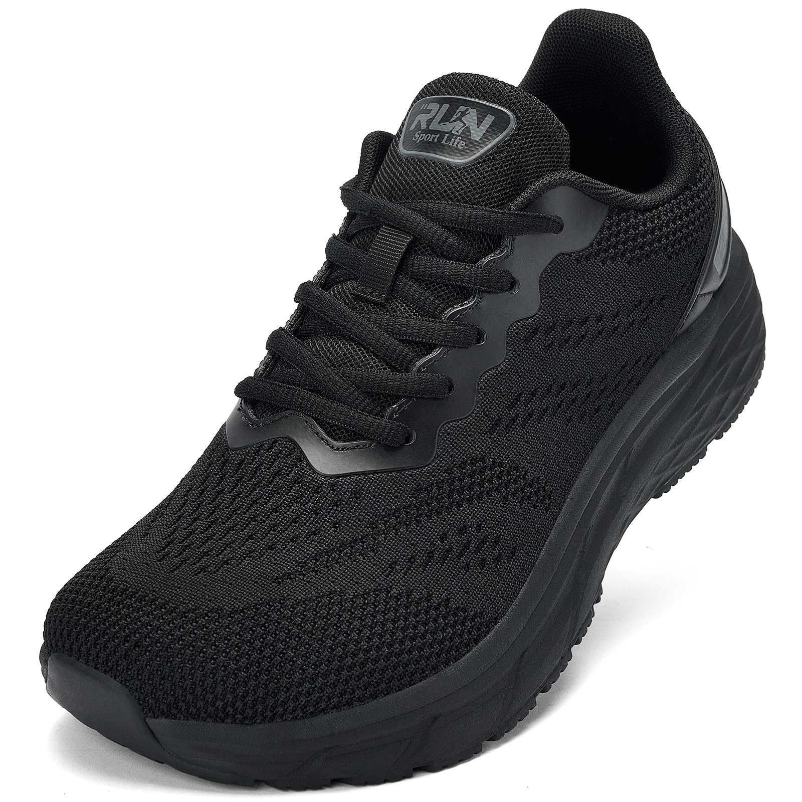 Slow Man Wide Toe Box Shoes for Men Running Shoe Comfortable Mens Walking Sneakers Athletic Gym Breathable Black Workout Sport Jogging Sneaker 10.5