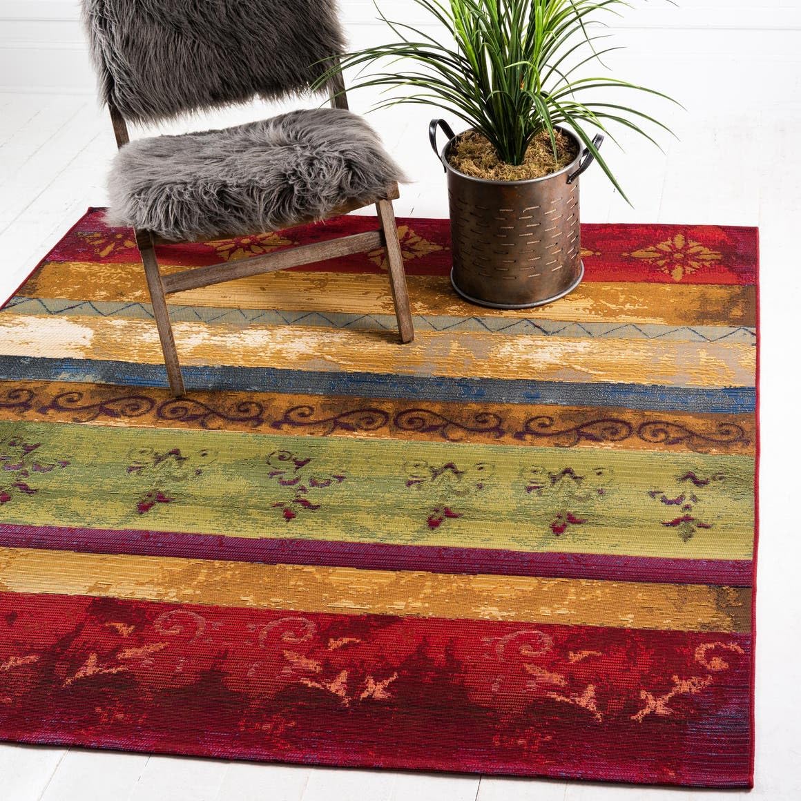 Unique Loom Outdoor Modern Traditional Rug
