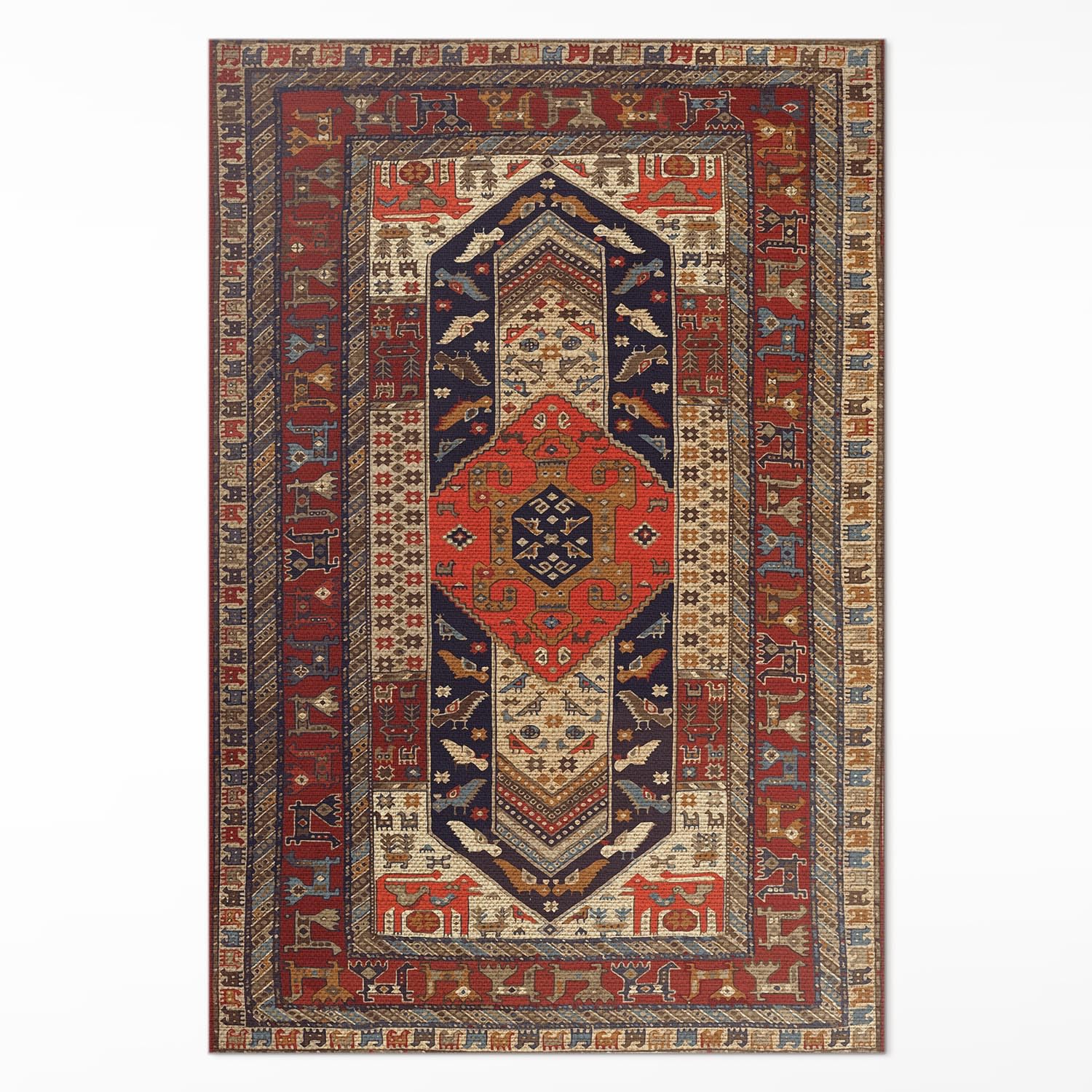 Tapis en vinyle rectangulaire de cuisine l'intérieur PVC Floorart Design 60x90
