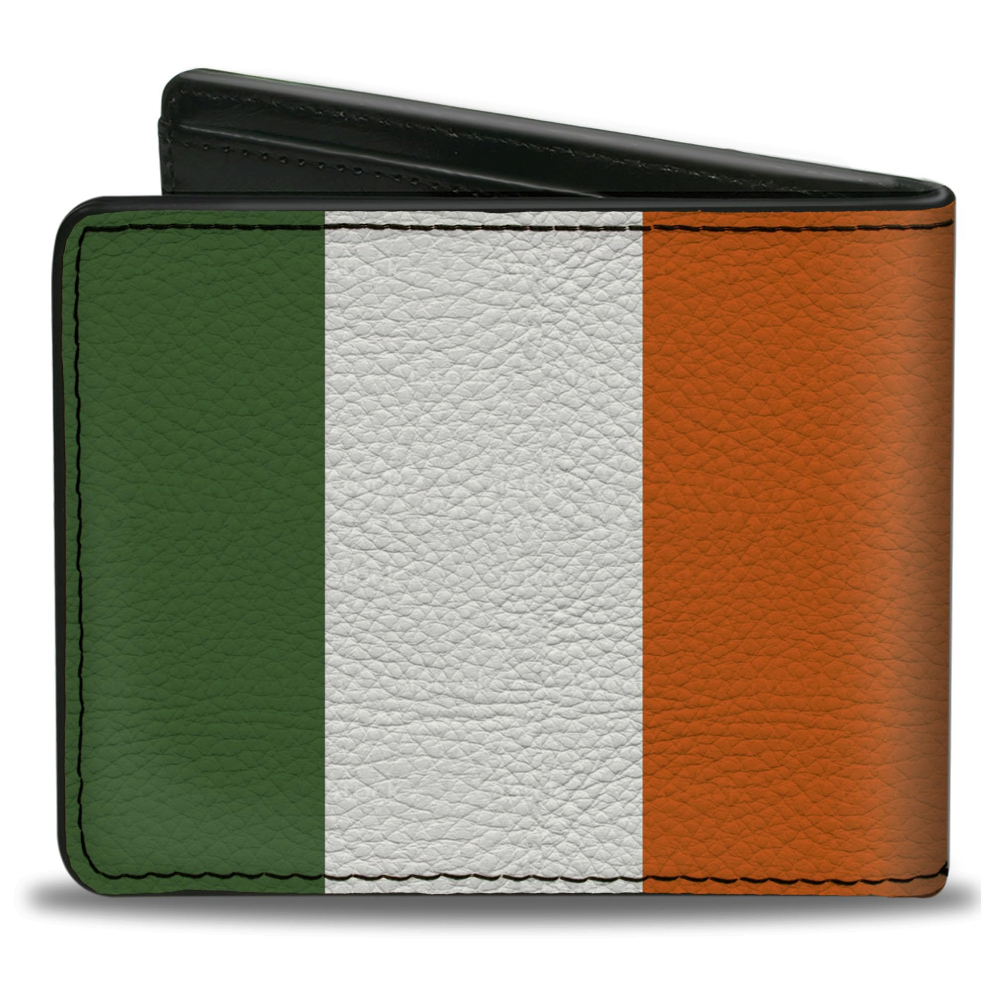 Buckle-Down Men's Wallet, Bifold, Ireland Flag, Vegan Leather, 4.0