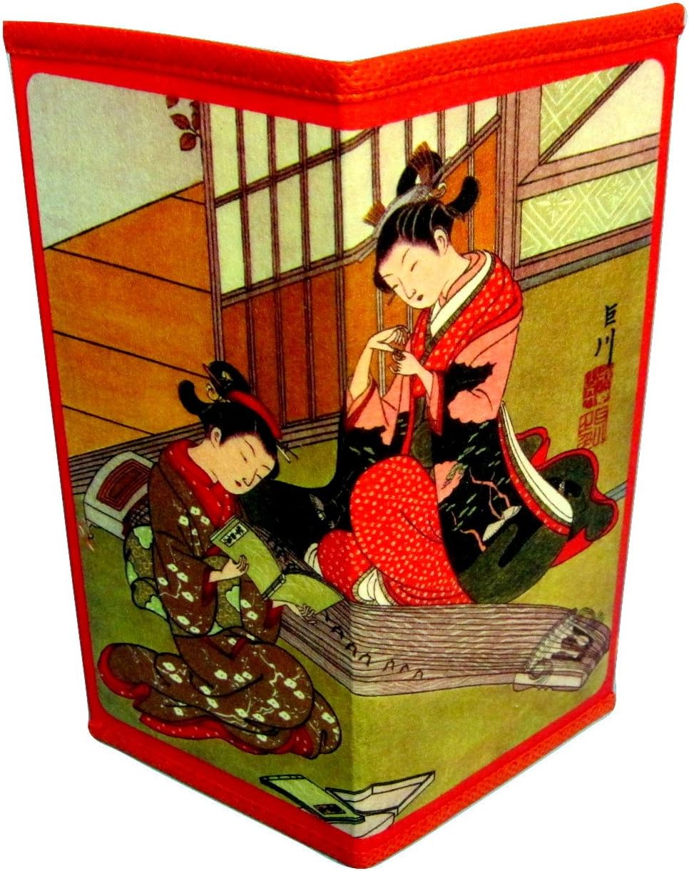 Set of 4 Japanese Rice Paper Wallets Style Group